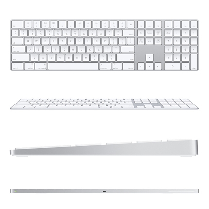 Bàn phím Magic Keyboard with Numeric Keypad - US English - Silver (MQ052ZA/A)